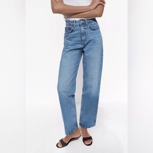 ZARA High Waist Straight Leg Jeans: Size EUR 38